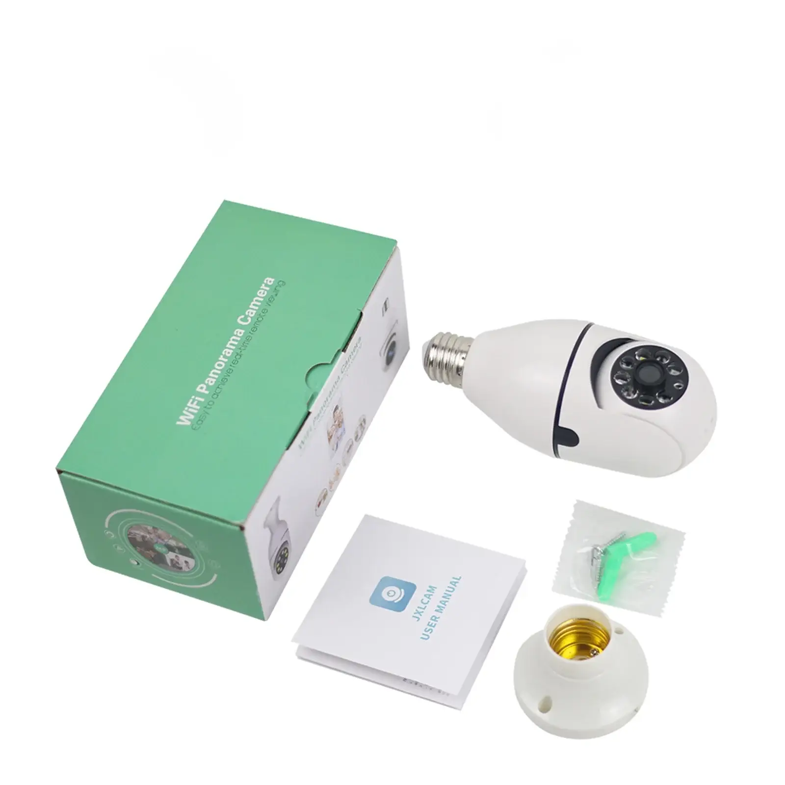Wireless Light Bulb Camera 2.0MP WiFi Security Camera